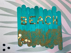 DIY beach wall art
