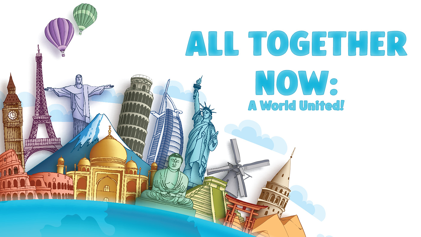 All together now: A world united - global landmarks